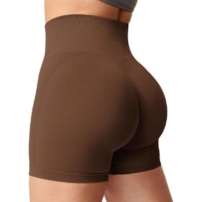 شورتات تجريب نسائية عالية الصالة الرياضية ، شورت اليوغا ، شورتات رياضية غير ملحومة
