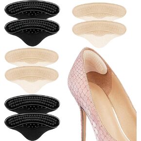 Heel Pads for Anti Slip, Comfort Soft Gel Heel Grips for Shoes Too Big, Cushion Protectors Inserts for Blisters, Heel Pain, Make Shoes Tighter for Women Men (Multicolor, 2Pairs) in Saudi Arabia