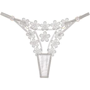 دانتيل G-String Thongs للنساء قابلة للتعديل مثيرة منخفضة ارتداء الملابس الداخلية لا عرض t-back سراويل ثونغ سراويل واحدة يناسب الجميع