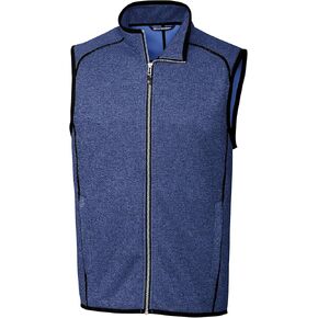 Cutter & Buck mens Fleece Vest, Blue, Large US