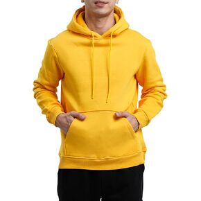 Men's Fleece Hoodie Pullover Long Sleeve Hooded Sweatshirt Drawstring Kangaroo Pocket Athletic Hoodies