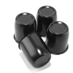 4pcs 3.19 "ادفع من خلال Center Center Cave Caps مقصورة مقاومة مقاومة للضرب لشاحنة SUV RV RIM (FIT 3.19" Bore 3.6 "H Matt Black)