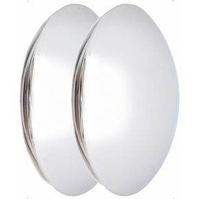 Wheel Accessories Parts 1 Pc Chrome Steel Baby Moon 8.25" Diameter Fits Wheels with 7.50" Inner Ring Fits Smoothie Wheels Only