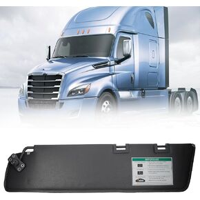 Dasbecan يسار السائق الجانب الفاخر Sport Truck Sun Visor Sendbly W/O Wire أو Mirror متوافق مع Freightliner Cascadia 2007-2017 (بعد يونيو 2007) استبدل# 924-8005