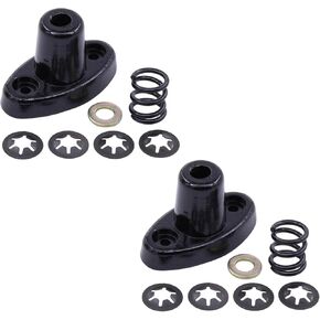 MOTOKU Driver and Passenger Side Aluminum Sun Visor Bracket Repair kit for Jeep Wrangler 1997-2002