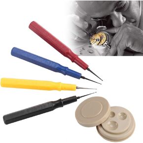 4 Oilers Plastic Watch Repair Kit, Professional Plastic Watch Oiler Set, Different Size for all watches and pocket watches, Small Portable Lightweight Pen with Oil Cup Easy Use