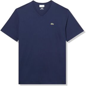 Lacoste Men's Big Fit V-Neck Pima T-Shirt