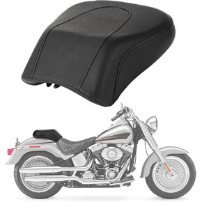 مقعد بيلون للركاب الخلفي ، PSLER للدراجة النارية السوداء السوداء وسائد وسائد Pillion Pillion for Fat Boy FLSTF 2005 2007 2007 2009 2010 2011 2012