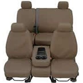 Covercraft SeatSaver Second Row Custom Fit Seat Cover for Select Ford F-150 Models - Waterproof (Taupe)