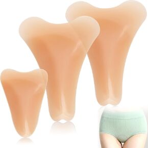 3 pack camel toe concealer for women,Anti camel toe insert, camel toe guard,Reusable invisible self-adhesive silicone camel toe pads for women,Camel toe cover for leggings swimsuits all
