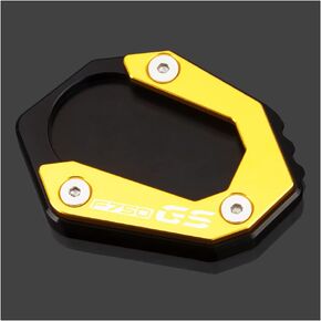 متوافق مع BMW F750GS 2018-2023 Motocycle Accessories CNC Aluminium Kickstand Pad Foot Side Stand Enlarge Extension Pad F750 GS F 750 GS Accessories (Black)