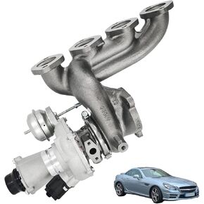 Turbo Turbocharger مع حشية متوافق مع Mercedes Benz C250 1.8L 2012-2015 E250 1.8L 2011-2016 SLK250 1.8L 2012-2015 استبدال# 110921-0252 110921-0219 2710903680