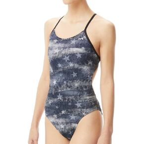 TYR Amrcn DRM Cutoutfit, BLK/Grey, 36