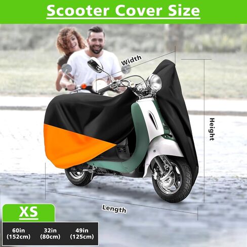 COVERVIN Scooter Waterproof Cover Outdoor, Moped Cover & Vespa Cover for Honda Ruckus Yamaha 72″ Long (S) in Saudi Arabia