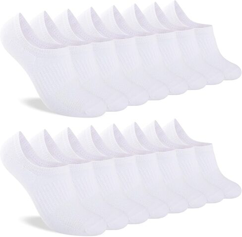 Heatuff Womens No Show Socks, Thin Cotton Invisible Low Cut Socks for Women with Anti-Slip Design 6/8 Pairs in Saudi Arabia