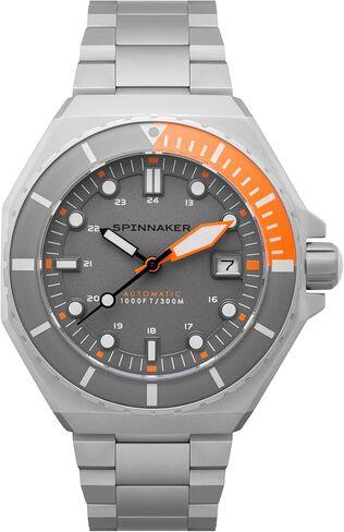 Spinnaker Mens 44mm Dumas Automatic 3 Hands Watch with Solid Stainless Steel Bracelet SP-5081 in Kuwait