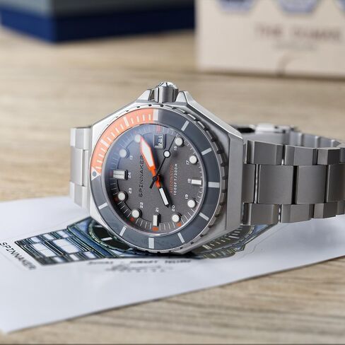 Spinnaker Mens 44mm Dumas Automatic 3 Hands Watch with Solid Stainless Steel Bracelet SP-5081 in Kuwait