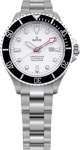 RATIO FreeDiver Sapphire Crystal Women's Diver Watch Japanese Automatic Movement Dive Watch 200m Water Resistant Diving Watch in Saudi Arabia