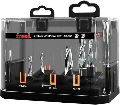 Freud 90-160: 5 Piece Down Spiral Bit Set in Saudi Arabia