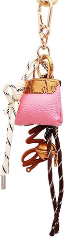 Bag Charms Designer Leather Bag Purse Charms Cute Rope Keychains Y2k Backpack Handbag Accessories in Saudi Arabia