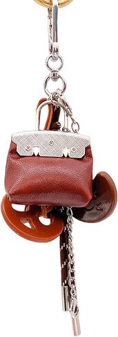 Bag Charms Designer Leather Bag Purse Charms Cute Rope Keychains Y2k Backpack Handbag Accessories in Saudi Arabia