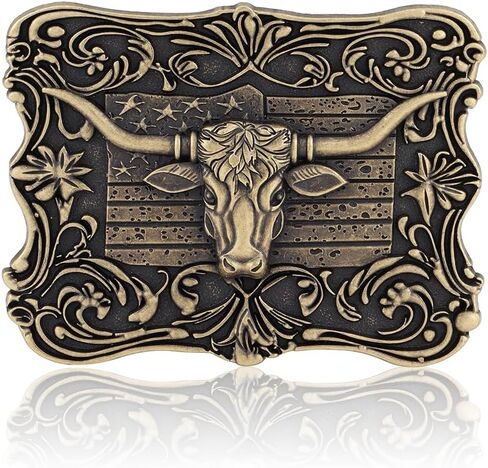 JMM Longhorn Belt Buckle Cowboy Bull Belt Boxle Western Belt Boxle للرجال نساء in Kuwait