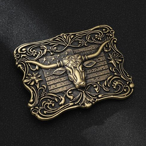 JMM Longhorn Belt Buckle Cowboy Bull Belt Boxle Western Belt Boxle للرجال نساء in Kuwait
