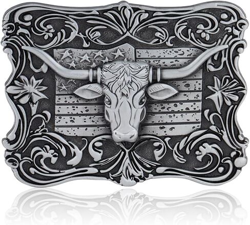 JMM Longhorn Belt Buckle Cowboy Bull Belt Boxle Western Belt Boxle للرجال نساء in Kuwait