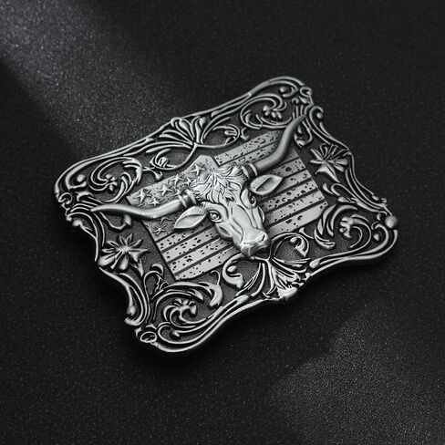 JMM Longhorn Belt Buckle Cowboy Bull Belt Boxle Western Belt Boxle للرجال نساء in Kuwait