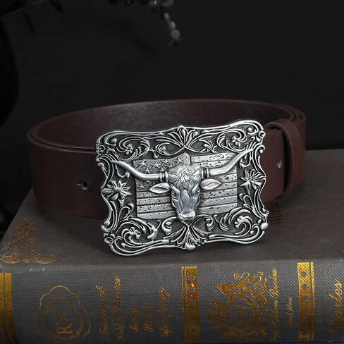JMM Longhorn Belt Buckle Cowboy Bull Belt Boxle Western Belt Boxle للرجال نساء in Kuwait