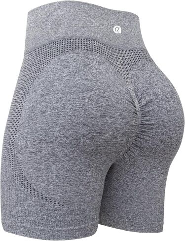 RUNNING GIRL Seamless Workout Gym Shorts for Women Scrunch Butt,High Waist Tummy Control Athletic Running Biker Shorts in Saudi Arabia