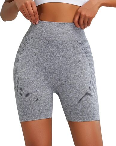 RUNNING GIRL Seamless Workout Gym Shorts for Women Scrunch Butt,High Waist Tummy Control Athletic Running Biker Shorts in Saudi Arabia