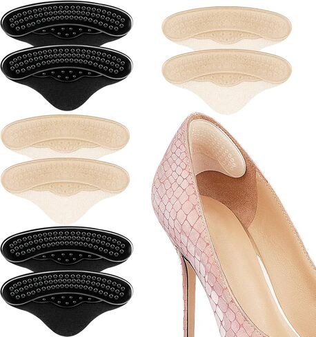 Heel Pads for Anti Slip, Comfort Soft Gel Heel Grips for Shoes Too Big, Cushion Protectors Inserts for Blisters, Heel Pain, Make Shoes Tighter for Women Men (Multicolor, 2Pairs) in Saudi Arabia