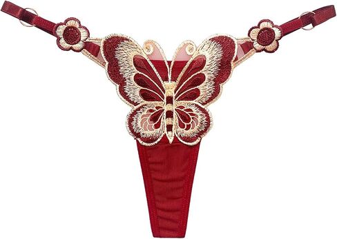 Lace G-String Thongs for Women Adjustable Sexy Low Rise Underwear No Show T-back Thong Panties One Size Fits All in Kuwait