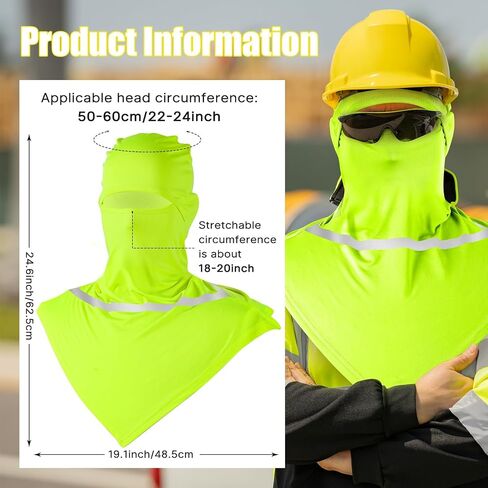 3 Sets Balaclava Face Mask and Arm Sleeves with Reflective Strip Summer Sun Protection for Men Women Outdoor Activity in Saudi Arabia