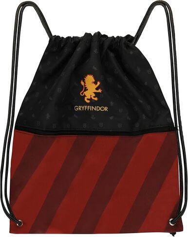 Cinereplicas Harry Potter - Gryffindor/Slytherin/Ravenclaw/Hufflepuff - Drawstring Bag 39 * 34cm - Official License in Kuwait