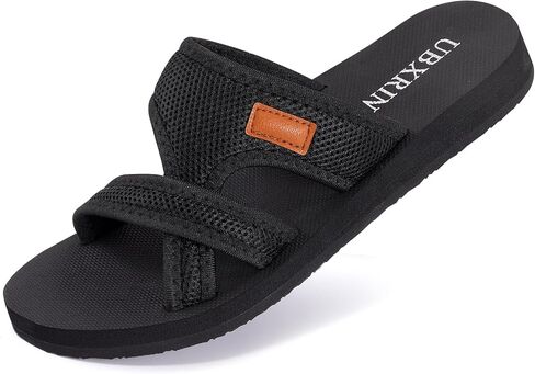 UBXRIN Women's Comfortable Beach Slides Summer Casual Slip on Slide Sandals Rubber Sole in Saudi Arabia