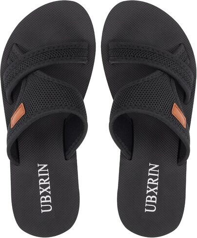 UBXRIN Women's Comfortable Beach Slides Summer Casual Slip on Slide Sandals Rubber Sole in Saudi Arabia