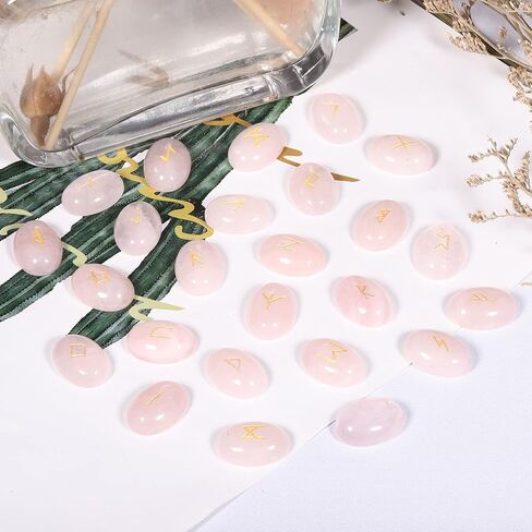 SUNYIK Blue Sand Natural Cabochons Flatback Rune Stones Set with Alphabet Lettering Healing Crystal Meditation Divination, 25Pcs in Saudi Arabia
