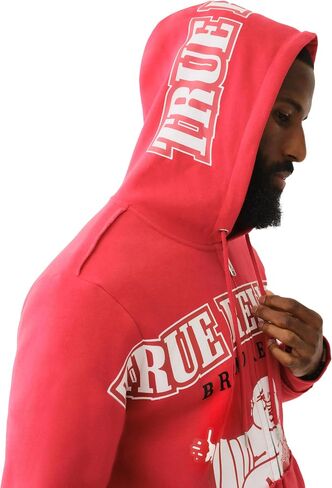 True Religion Men's RAW Exaggerated Zip ICON Hoodie in Saudi Arabia