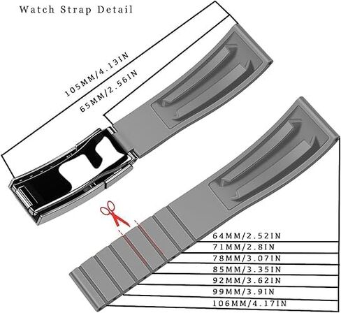 Watchband For Rolex SUBMARINER GHOST DATEJUST OYSTERPERTUAL DAYTONA YACHTMASTER Deployment Buckle 20mm Rolex Silicone Rubber Strap Replacement in Saudi Arabia