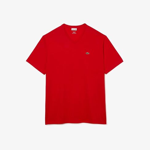 Lacoste Men's Big Fit V-Neck Pima T-Shirt in Saudi Arabia