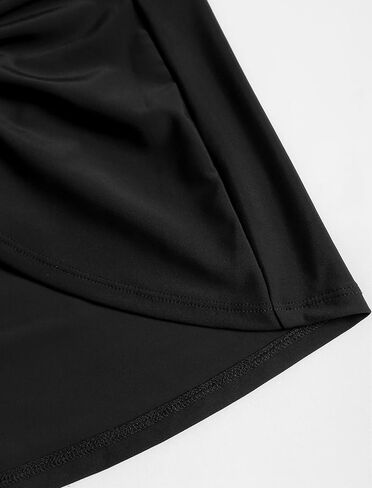 Zaful Womens Swim Swik Swist Supt Super مع تنورة مع بنية قصيرة منتصف ارتفاع السباحة السفلية Skort in Kuwait