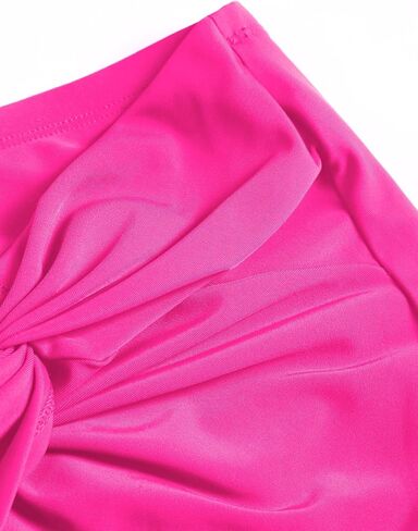 ZAFUL Womens Swim Skirt Twist Bathing Suit Skirt with Build-in Brief Mid Rise Swimsuit Bottom Skort in Kuwait