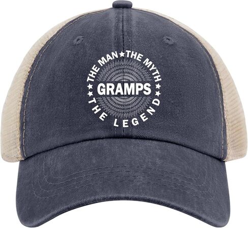 Gramps The Man The Myth The Legend Golf Hats Cycling Caps for Grandma in Saudi Arabia