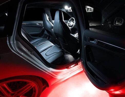 Ijdmtoy Brilliant Red LED Compartment Glove Box أو Footwell Lights متوافقة مع فولكس واجن Jetta Gti Altas CC ، مدعوم من 3W 18-SMD LED ، استبدال مصابيح OEM المتوهجة in Kuwait