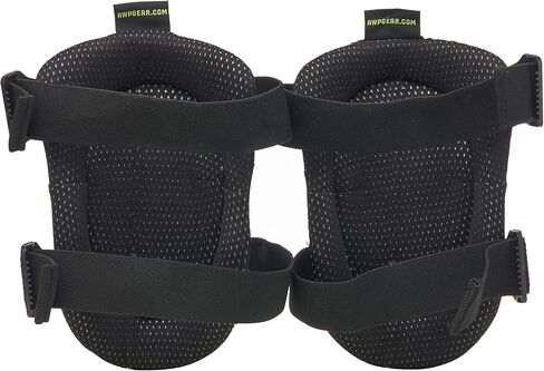 وسادات ركبة للعمل بغطاء قماشي منخفض المظهر من AWP | وسادات للركبة مريحة طوال اليوم لا تسبب الخدش | مقاس واحد، أصفر، أسود، رمادي in Kuwait