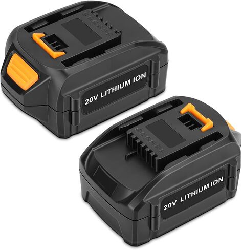 KUNLUN 2Pack 5.5Ah Replacement for Worx Battery 20V Lithium Compatible for Worx 20-Volt Battery WA3575 WA3578 WA3520 WA3525 WG151s WG155s WG251s WG255s WG540s WG545s WG890 WG891 Cordless Tools in Kuwait