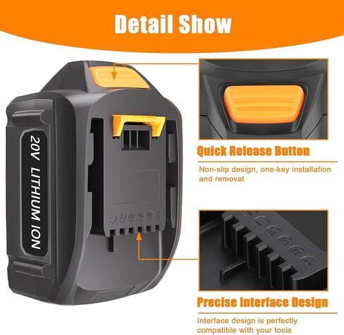 KUNLUN 2Pack 5.5Ah Replacement for Worx Battery 20V Lithium Compatible for Worx 20-Volt Battery WA3575 WA3578 WA3520 WA3525 WG151s WG155s WG251s WG255s WG540s WG545s WG890 WG891 Cordless Tools in Kuwait
