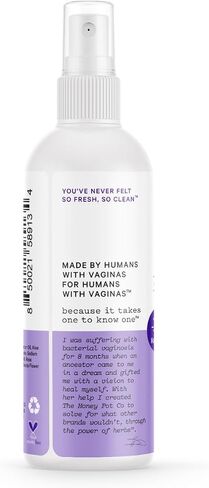 The Honey Pot Company - Refreshing and Restorative Panty and Body Plant-Derived Deodorant Spray - Paraben & Sulfate Free - Lavender Rose - 4 fl. oz. in Saudi Arabia